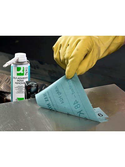 Limpiador de pegamento q-connect para etiqueta adhesiva bote de 200 ml