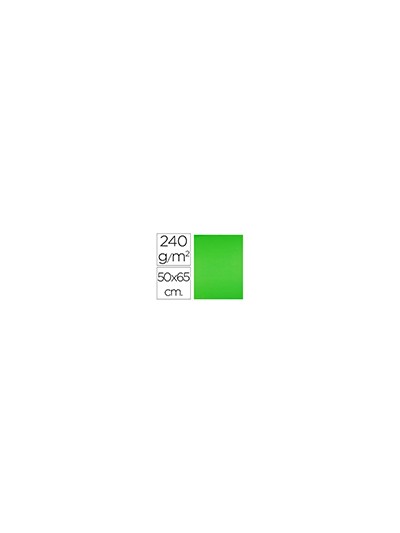 Cartulina liderpapel 50x65 cm 240g/m2 verde hierba paquete de 25 hojas
