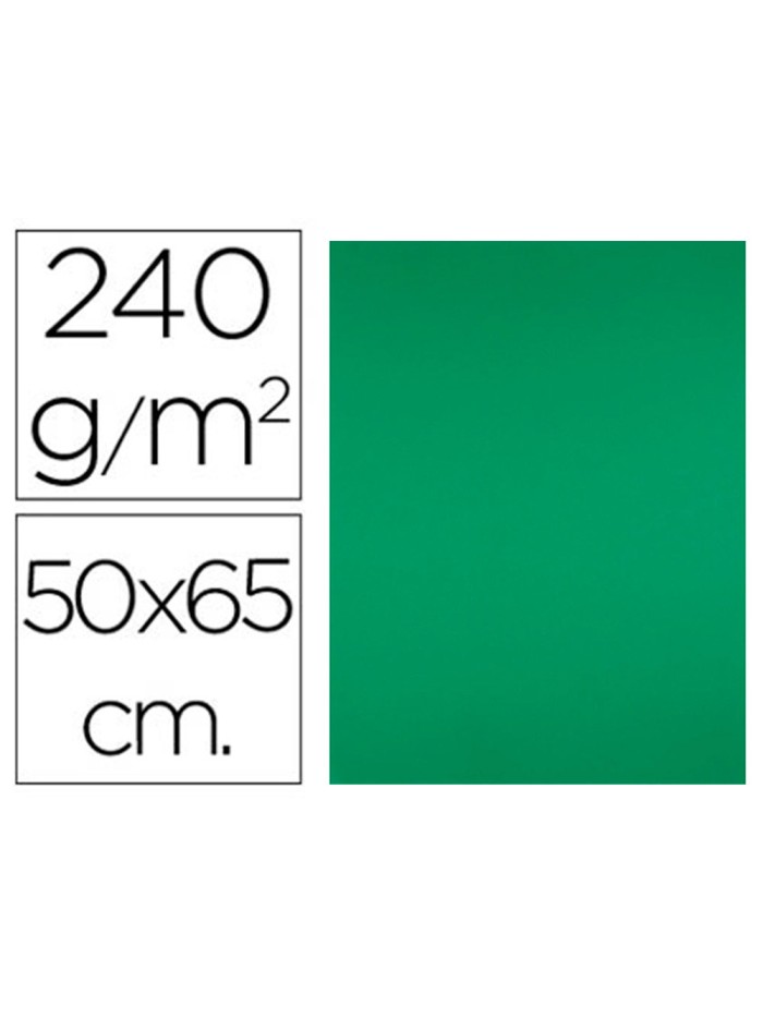 Cartulina liderpapel 50x65 cm 240g/m2 verde navidad paquete de 25 hojas Cartulina liderpapel 50x65 cm 240g/m2 verde navidad paquete de 25 hojas