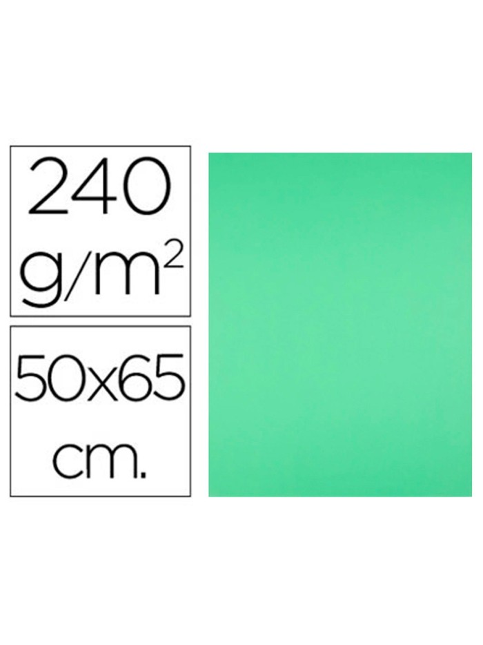 Cartulina liderpapel 50x65 cm 240g/m2 verde pistacho paquete de 25 hojas Cartulina liderpapel 50x65 cm 240g/m2 verde pistacho paquete de 25 hojas