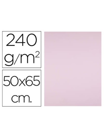 Cartulina liderpapel 50x65 cm 240g/m2 rosa paquete de 25 hojas