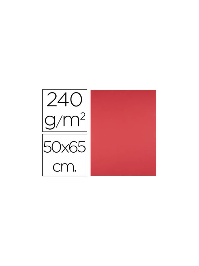 Cartulina liderpapel 50x65 cm 240g/m2 rojo paquete de 25 hojas Cartulina liderpapel 50x65 cm 240g/m2 rojo paquete de 25 hojas