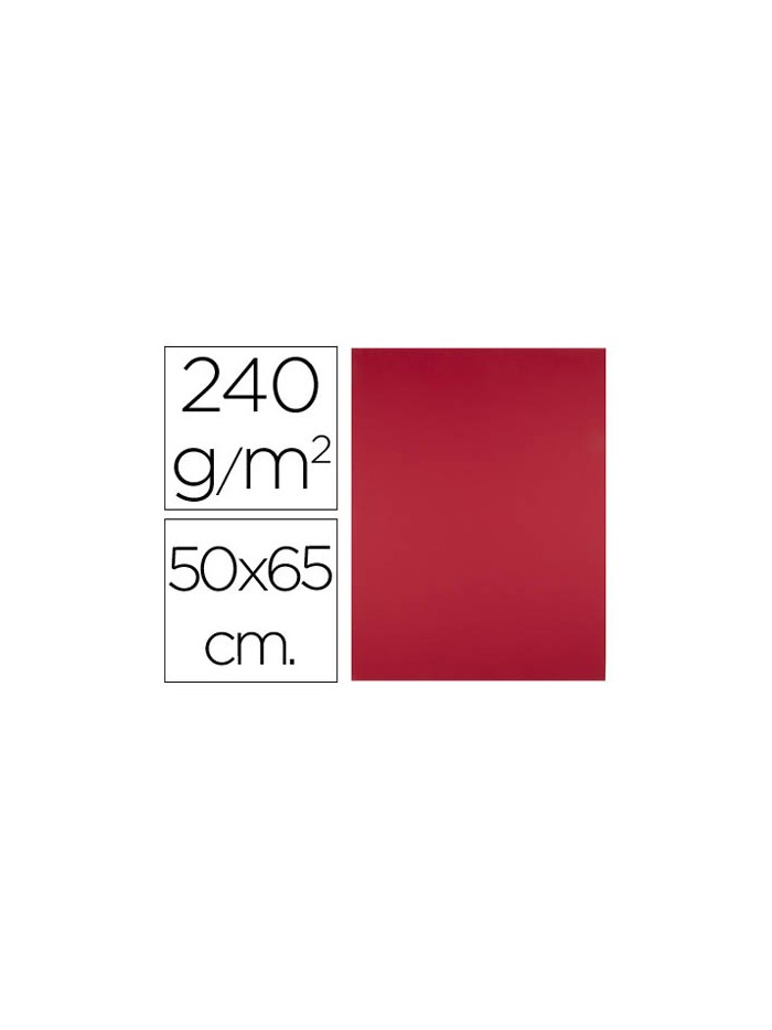 Cartulina liderpapel 50x65 cm 240g/m2 rojo navidad paquete de 25 hojas Cartulina liderpapel 50x65 cm 240g/m2 rojo navidad paquete de 25 hojas