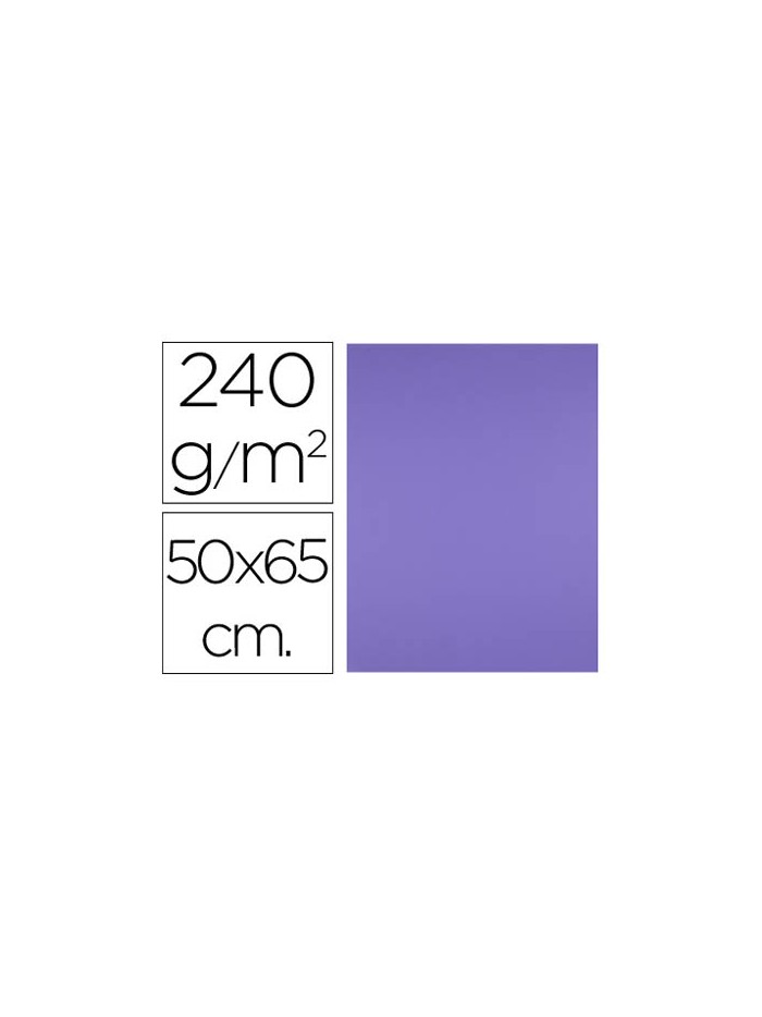 Cartulina liderpapel 50x65 cm 240g/m2 purpura paquete de 25 hojas Cartulina liderpapel 50x65 cm 240g/m2 purpura paquete de 25 hojas