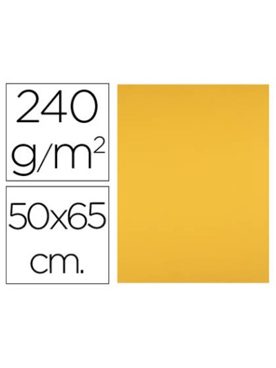 Cartulina liderpapel 50x65 cm 240g/m2 oro viejo paquete de 25 hojas