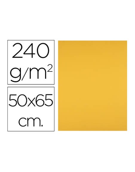 Cartulina liderpapel 50x65 cm 240g/m2 oro viejo paquete de 25 hojas