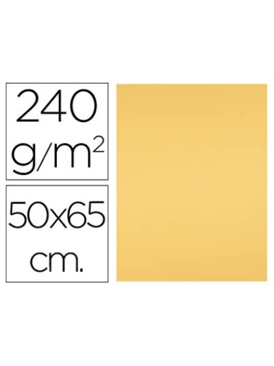 Cartulina liderpapel 50x65 cm 240g/m2 oro paquete de 25 hojas