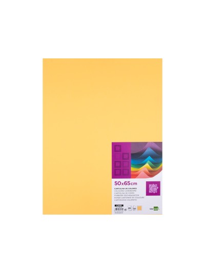 Cartulina liderpapel 50x65 cm 240g/m2 oro paquete de 25 hojas