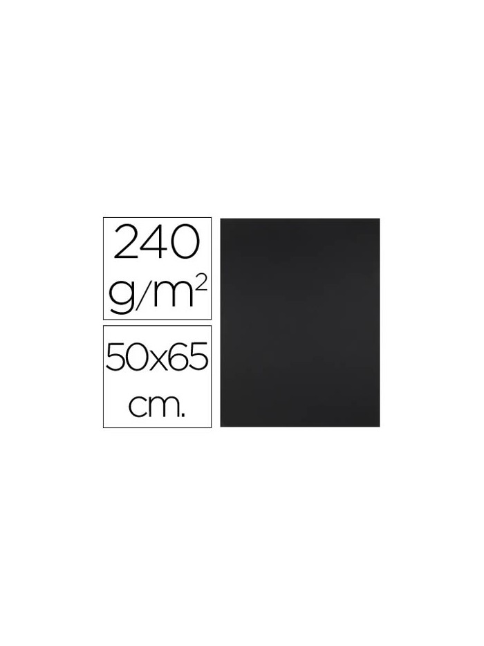Cartulina liderpapel 50x65 cm 240g/m2 negro paquete de 25 hojas Cartulina liderpapel 50x65 cm 240g/m2 negro paquete de 25 hojas