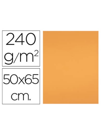 Cartulina liderpapel 50x65 cm 240g/m2 nectarina paquete de 25 hojas