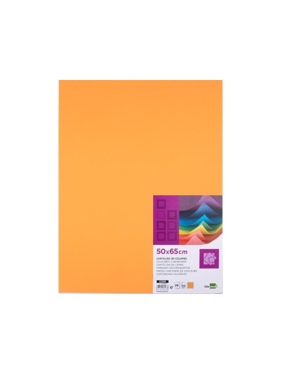 Cartulina liderpapel 50x65 cm 240g/m2 nectarina paquete de 25 hojas