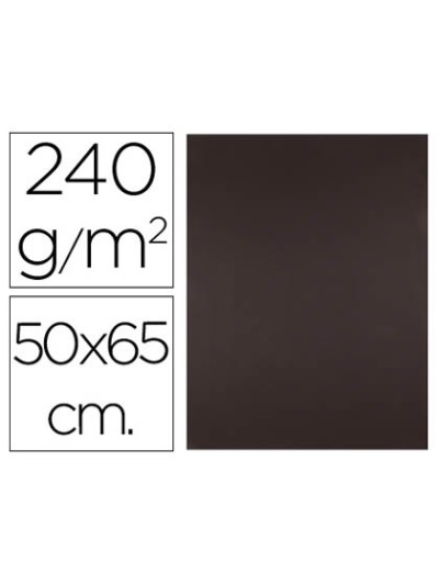 Cartulina liderpapel 50x65 cm 240g/m2 marron paquete de 25 hojas