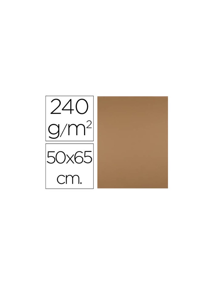 Cartulina liderpapel 50x65 cm 240g/m2 marron escolar paquete de 25 hojas Cartulina liderpapel 50x65 cm 240g/m2 marron escolar paquete de 25 hojas