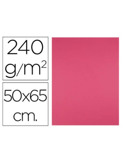 Cartulina liderpapel 50x65 cm 240g/m2 fucsia paquete de 25 hojas