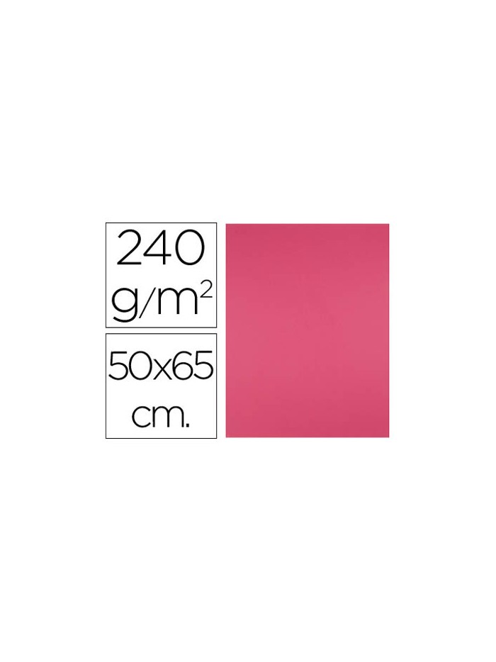 Cartulina liderpapel 50x65 cm 240g/m2 fucsia paquete de 25 hojas Cartulina liderpapel 50x65 cm 240g/m2 fucsia paquete de 25 hojas