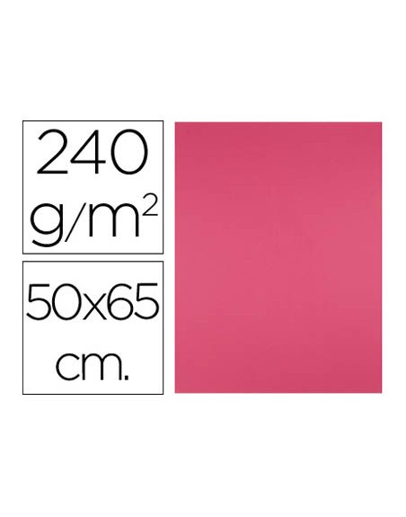 Cartulina liderpapel 50x65 cm 240g/m2 fucsia paquete de 25 hojas