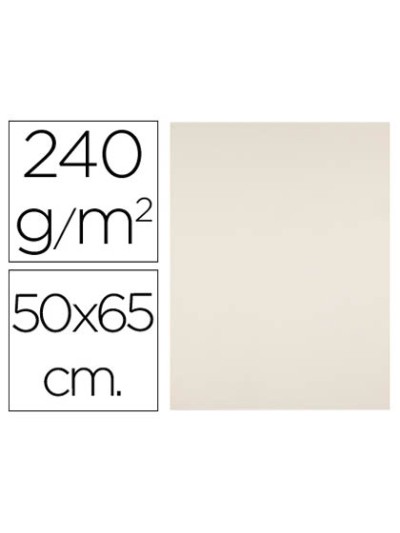 Cartulina liderpapel 50x65 cm 240g/m2 crema paquete de 25 hojas