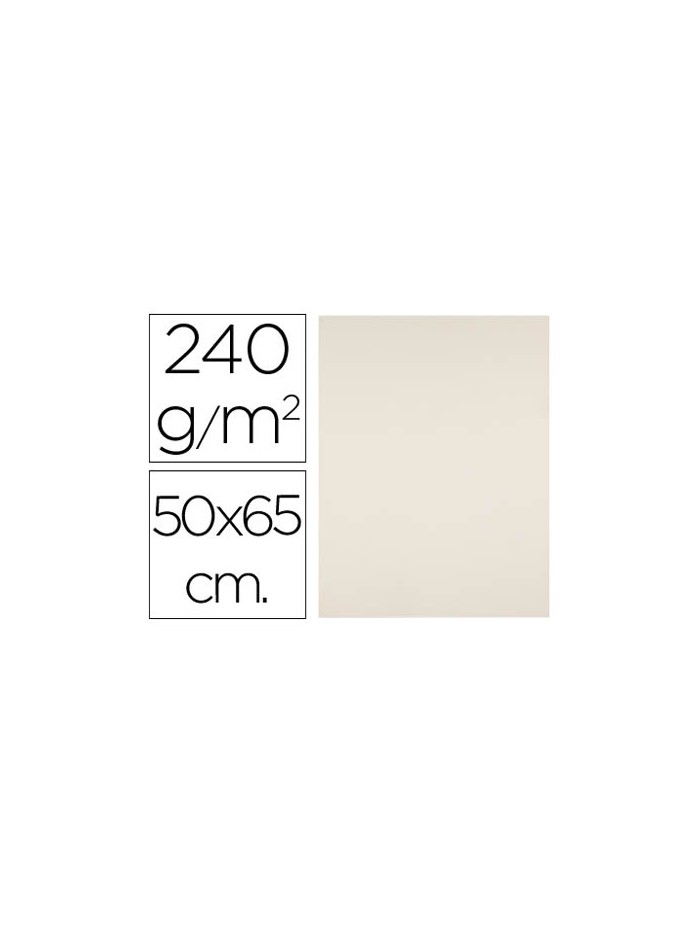 Cartulina liderpapel 50x65 cm 240g/m2 crema paquete de 25 hojas Cartulina liderpapel 50x65 cm 240g/m2 crema paquete de 25 hojas