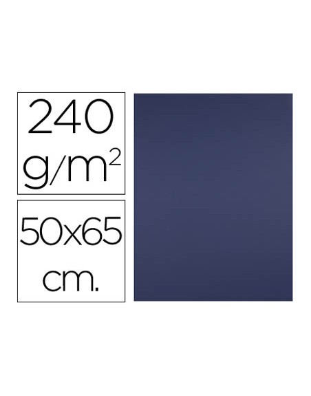Cartulina liderpapel 50x65 cm 240g/m2 azul zafiro paquete de 25 hojas