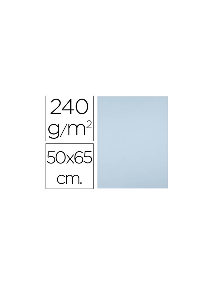 Cartulina liderpapel 50x65 cm 240g/m2 azul paquete de 25 hojas Cartulina liderpapel 50x65 cm 240g/m2 azul paquete de 25 hojas
