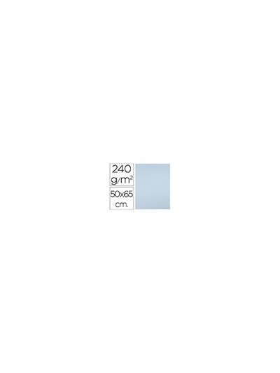 Cartulina liderpapel 50x65 cm 240g/m2 azul paquete de 25 hojas
