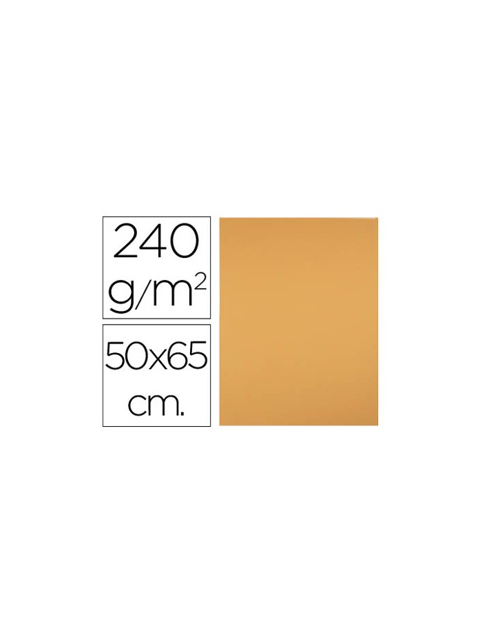 Cartulina liderpapel 50x65 cm 240g/m2 avellana paquete de 25 hojas Cartulina liderpapel 50x65 cm 240g/m2 avellana paquete de 25 hojas