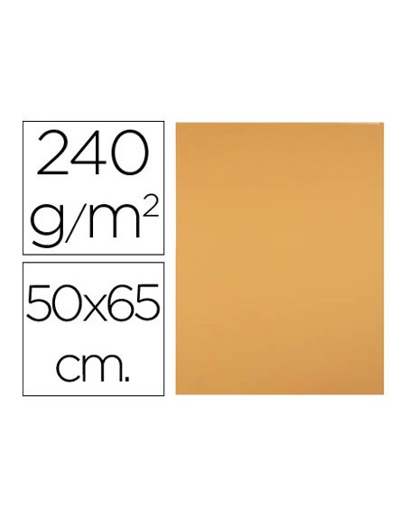 Cartulina liderpapel 50x65 cm 240g/m2 avellana paquete de 25 hojas