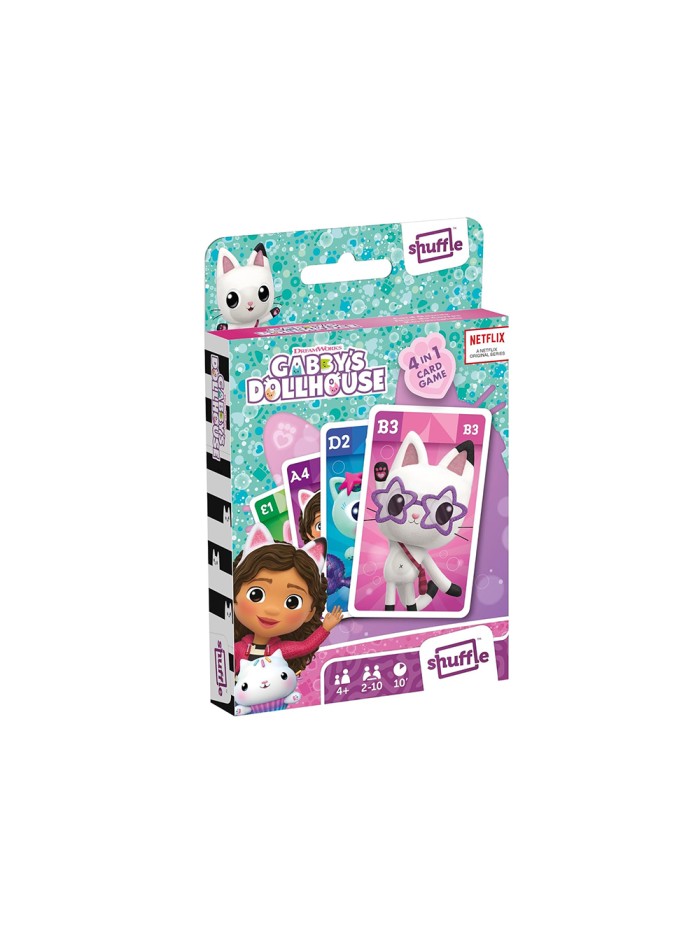Baraja de cartas shuffle infantil gabby's dollhouse Baraja de cartas shuffle infantil gabby's dollhouse
