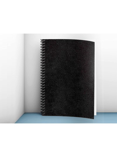 Tapa encuadernacion liderpapel carton a3 1mm negra paquete de 50 unidades