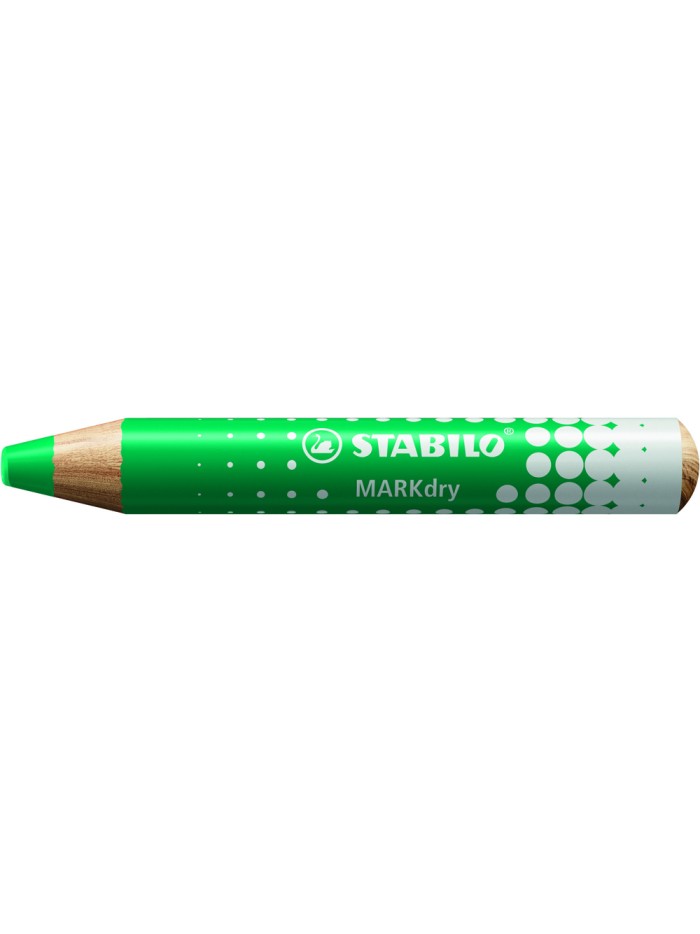 Lapiz marcador en seco stabilo markdry para pizarra blanca color verde caja de 5 unidades Lapiz marcador en seco stabilo markdry para pizarra blanca color verde caja de 5 unidades