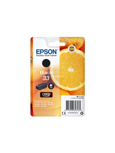 Ink-jet epson expression premiun 33 t3331 xp-530 / xp-630 / xp-640 / xp-830 / xp-900 negro 250 pag