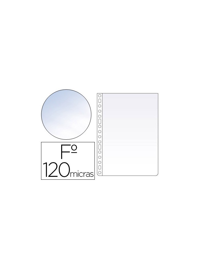 Funda multitaladro esselte folio polipropileno 120 mc cristal caja de 100 unidades Funda multitaladro esselte folio polipropileno 120 mc cristal caja de 100 unidades