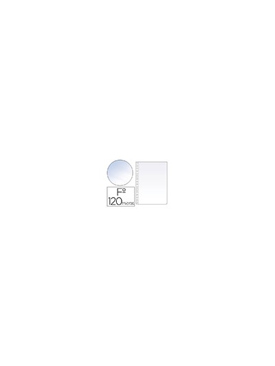 Funda multitaladro esselte folio polipropileno 120 mc cristal caja de 100 unidades