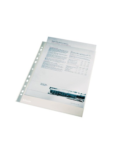 Funda multitaladro esselte folio polipropileno 60 mc piel de naranja caja de 100 unidades