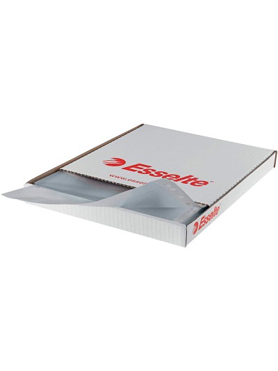 Funda multitaladro esselte folio polipropileno 80 mc 16 taladros piel de naranja caja de 100 unidades