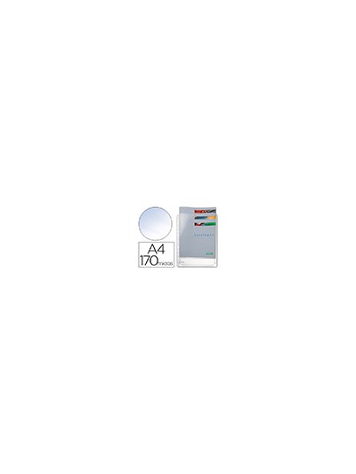 Funda multitaladro esselte din a4 pvc 170 mc con fuelle capacidad 200 hojas pack de 5 unidades