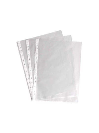 Funda multitaladro saro folio 90 mc pvc cristal caja de 100 unidades