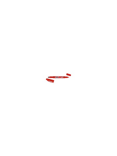 Rotulador tombow mono twin permanente doble punta fina y gruesa color rojo