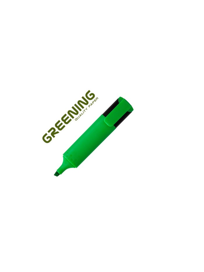 Rotulador greening fluorescente punta biselada verde Rotulador greening fluorescente punta biselada verde