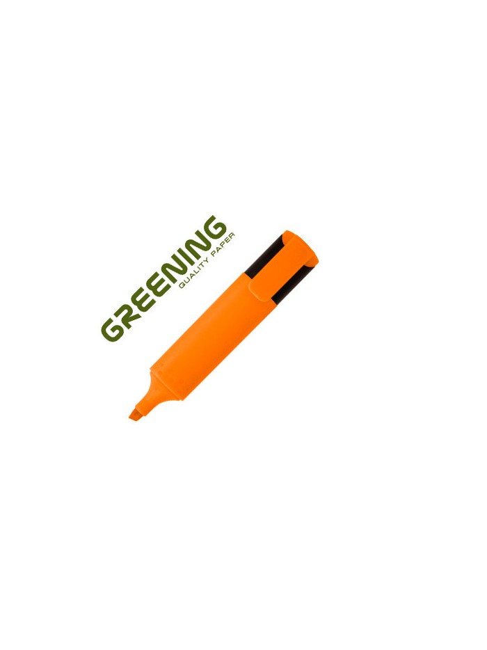 Rotulador greening fluorescente punta biselada naranja Rotulador greening fluorescente punta biselada naranja