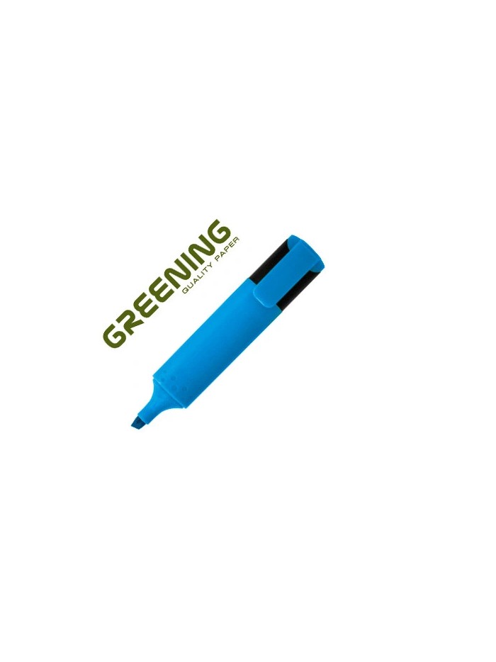 Rotulador greening fluorescente punta biselada azul Rotulador greening fluorescente punta biselada azul