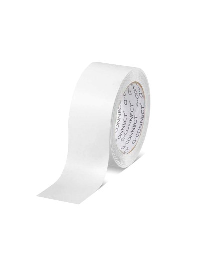 Cinta adhesiva q-connect polipropileno blanca 66 mt x 75 mm para embalaje