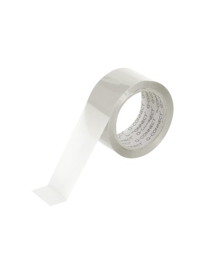 Cinta adhesiva q-connect polipropileno transparente 66 mt x 75 mm para embalaje
