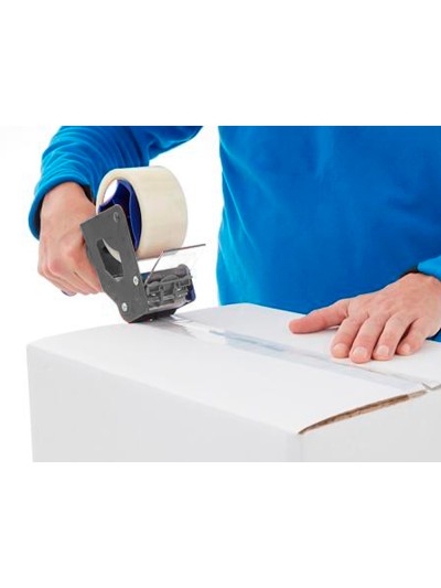 Cinta adhesiva q-connect polipropileno transparente 66 mt x 75 mm para embalaje