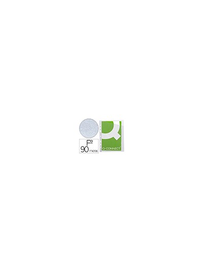 Funda q-connect corte oblicuo 290x195 mm cristal 4 taladros pvc 90 mc caja de 100 unidades