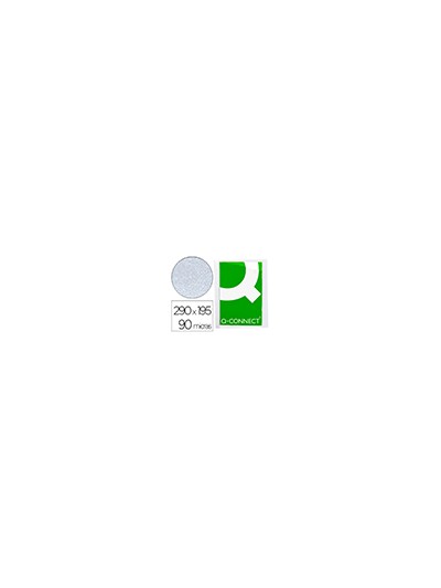 Funda protectora q-connect corte oblicuo 290x195 cristal sin taladros pvc 90mc caja de 100 unidades