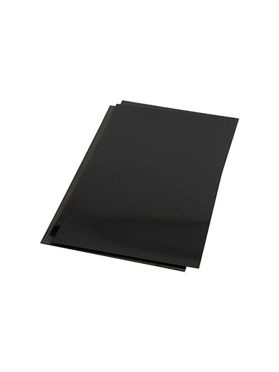 Tapa de encuadernacion q-connect pvc din a4 opaca negra 180 micras caja de 100 unidades