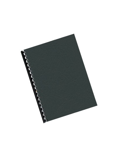 Tapa de encuadernacion q-connect pvc din a4 opaca negra 180 micras caja de 100 unidades
