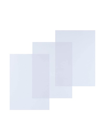 Tapa de encuadernacion q-connect pvc din a4 incolora 250 mc caja de 100 unidades