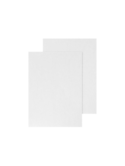 Tapa de encuadernacion q-connect carton din a4 blanco simil piel caja de 100 unidades